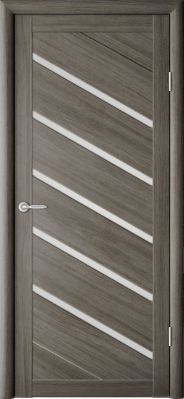межкомнатные двери  Альберо Сингапур-5 мателюкс серый кедр