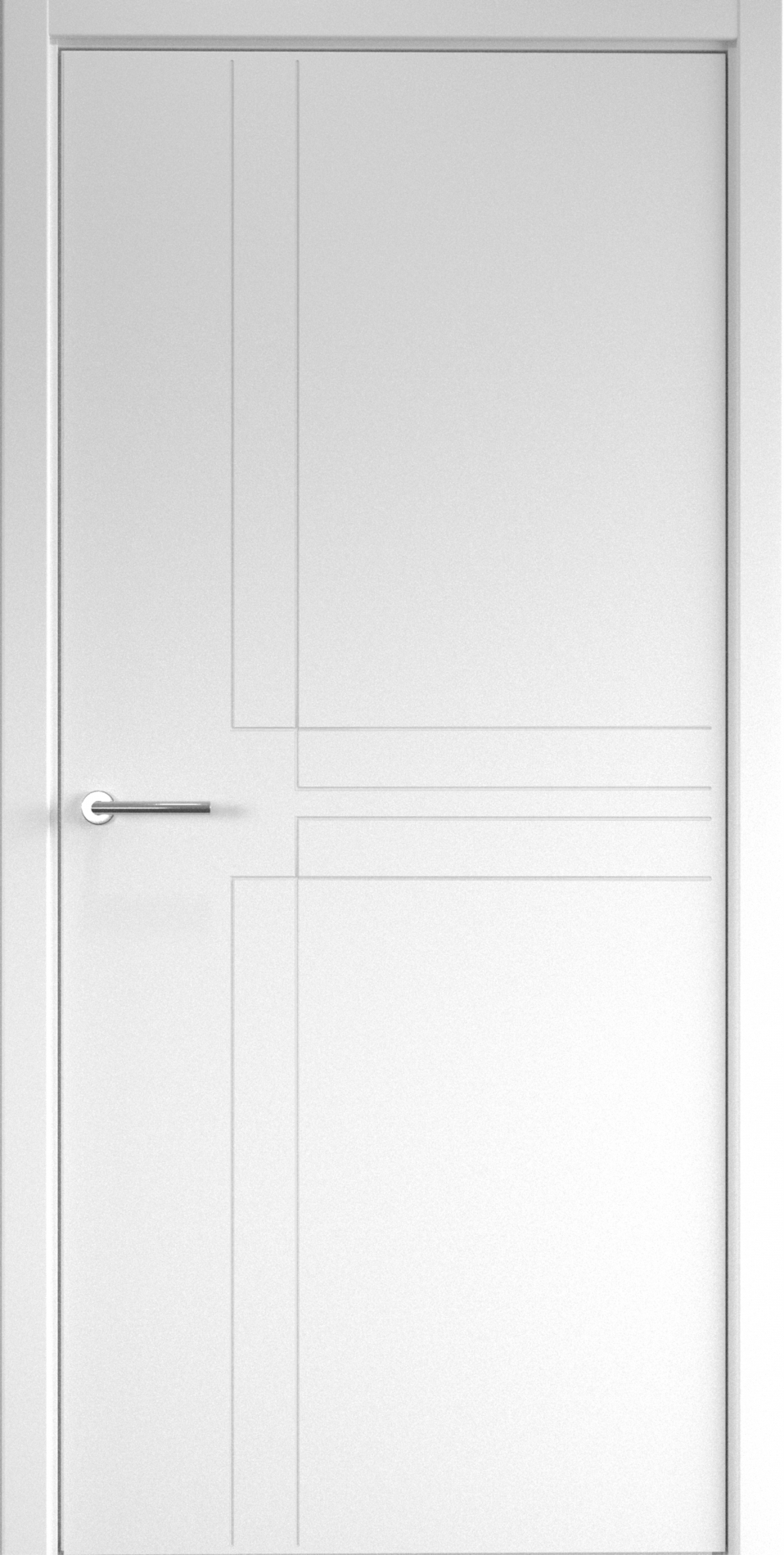 межкомнатные двери  Альберо Геометрия 3 эмаль белая