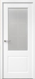 	межкомнатные двери 	Альберо Классика 2 стекло Прованс эмаль белая