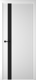 	межкомнатные двери 	Альберо Геометрия 5 чёрное эмаль белая