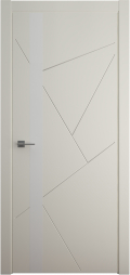 	межкомнатные двери 	Альберо Геометрия 6 белое эмаль латте