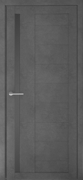 	межкомнатные двери 	Альберо Валенсия стекло бетон тёмный