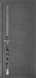 	межкомнатные двери 	Альберо Валенсия зеркало бетон тёмный