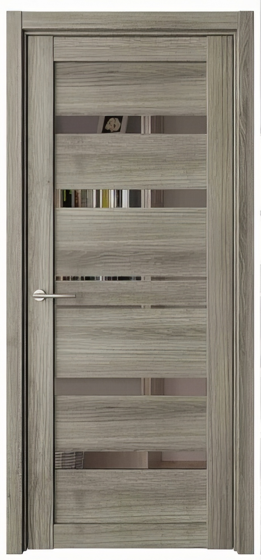 межкомнатные двери  Альберо Дрезден зеркало ясень пепельный