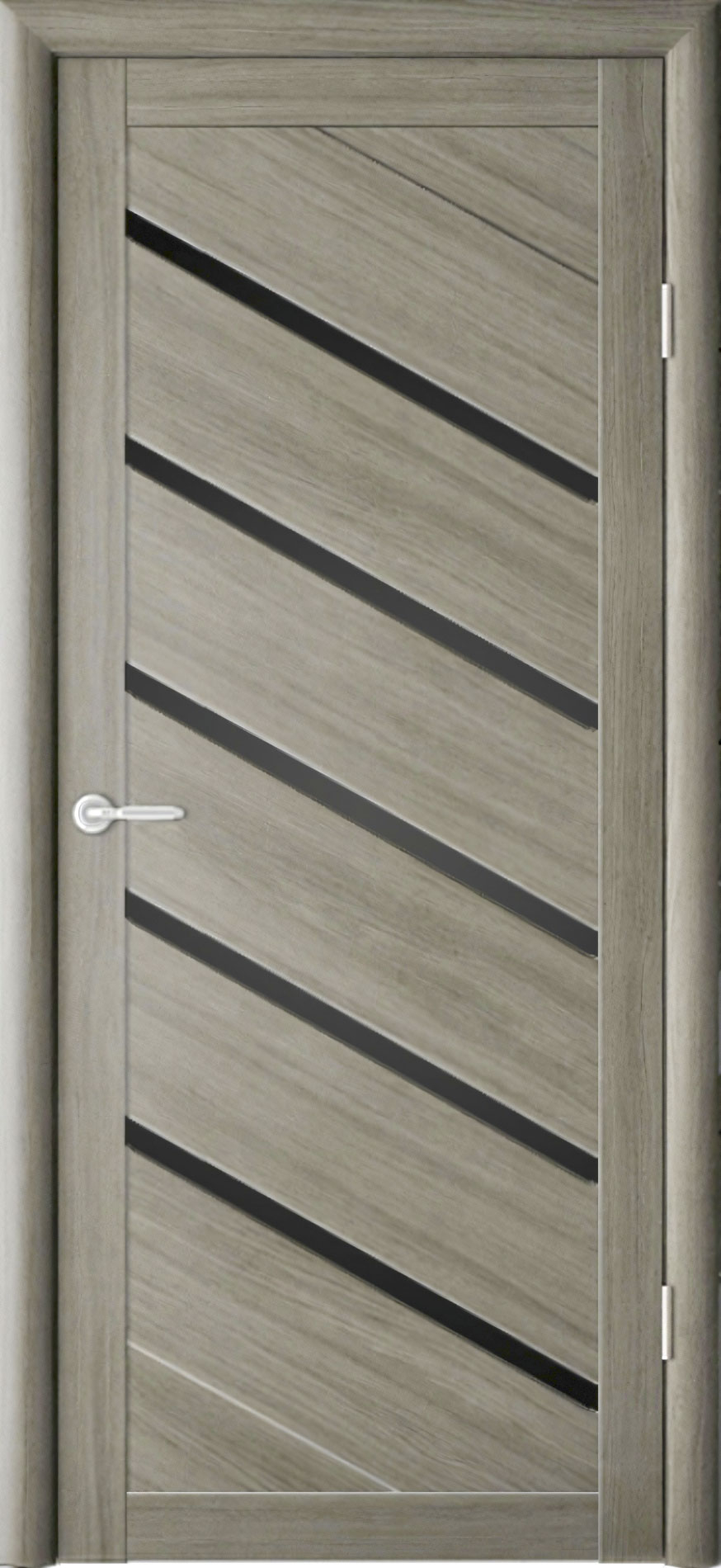 межкомнатные двери  Альберо Сингапур-5 стекло ясень пепельный