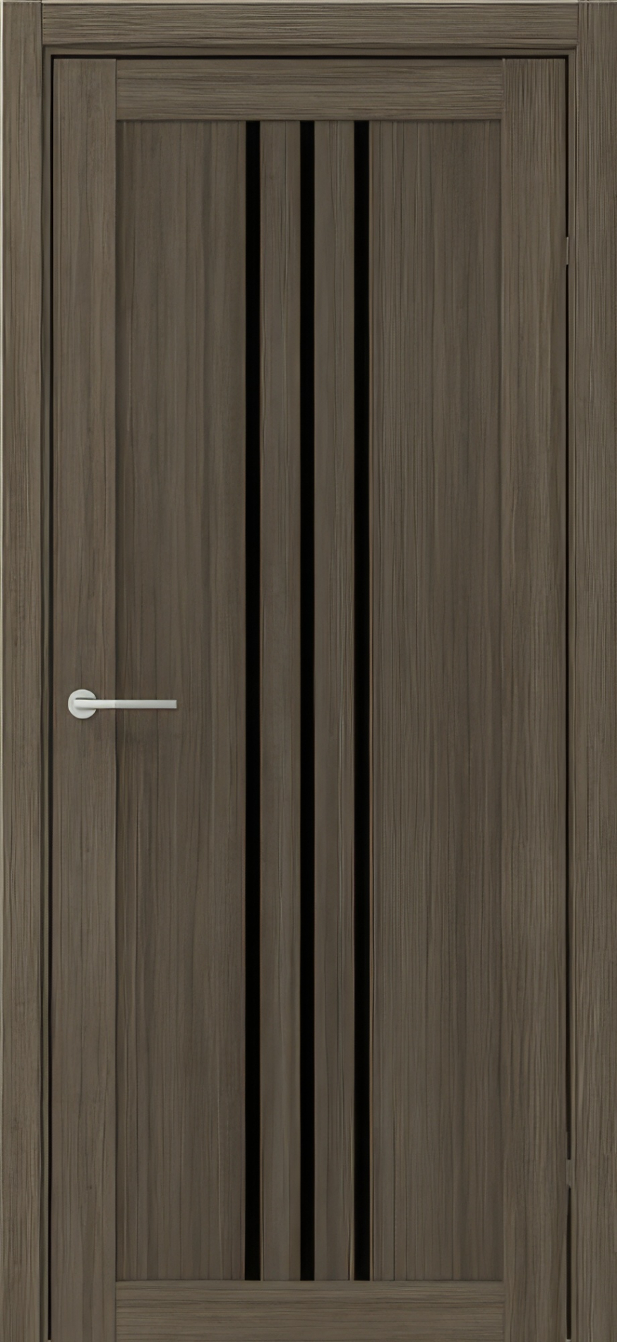 межкомнатные двери  Альберо Франкфурт стекло серый кедр