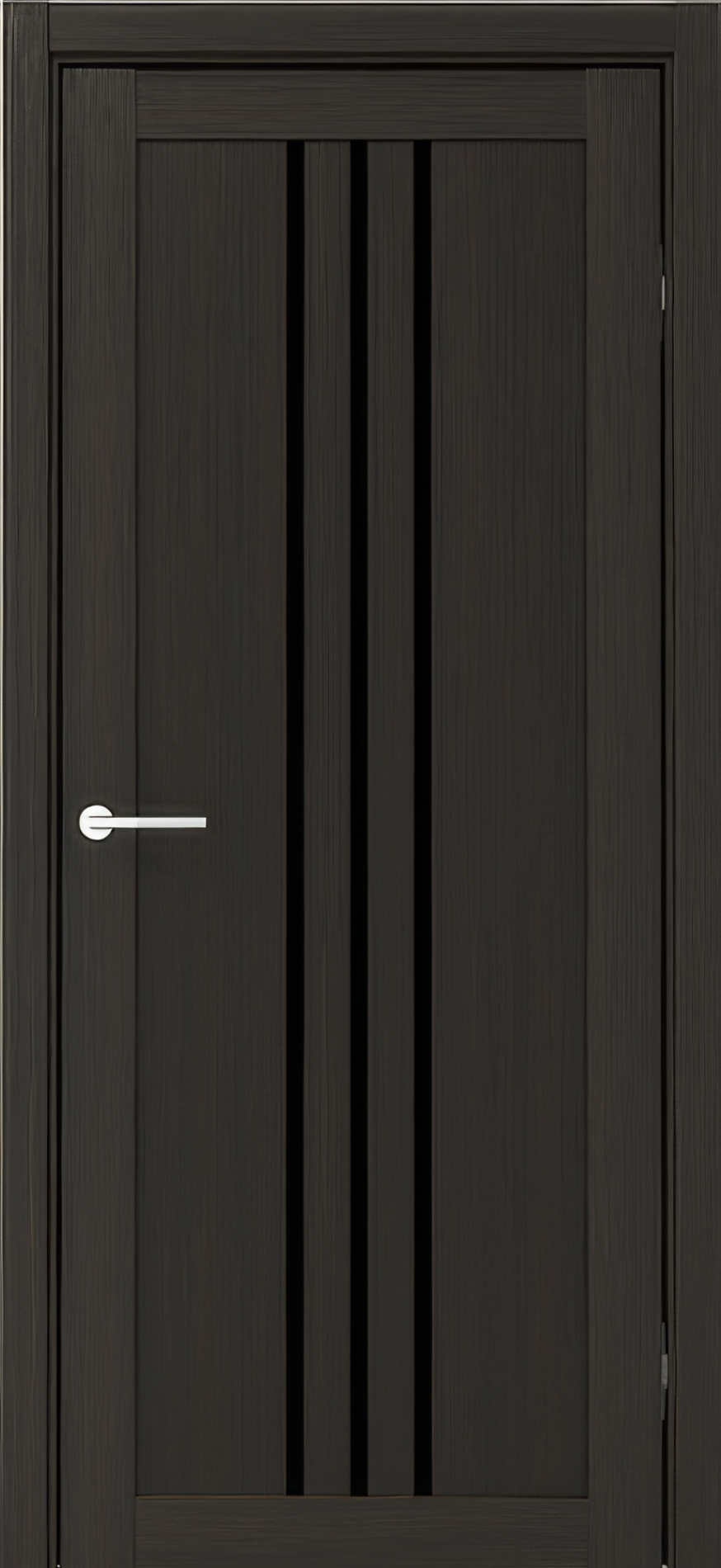 межкомнатные двери  Альберо Франкфурт стекло тёмный кипарис