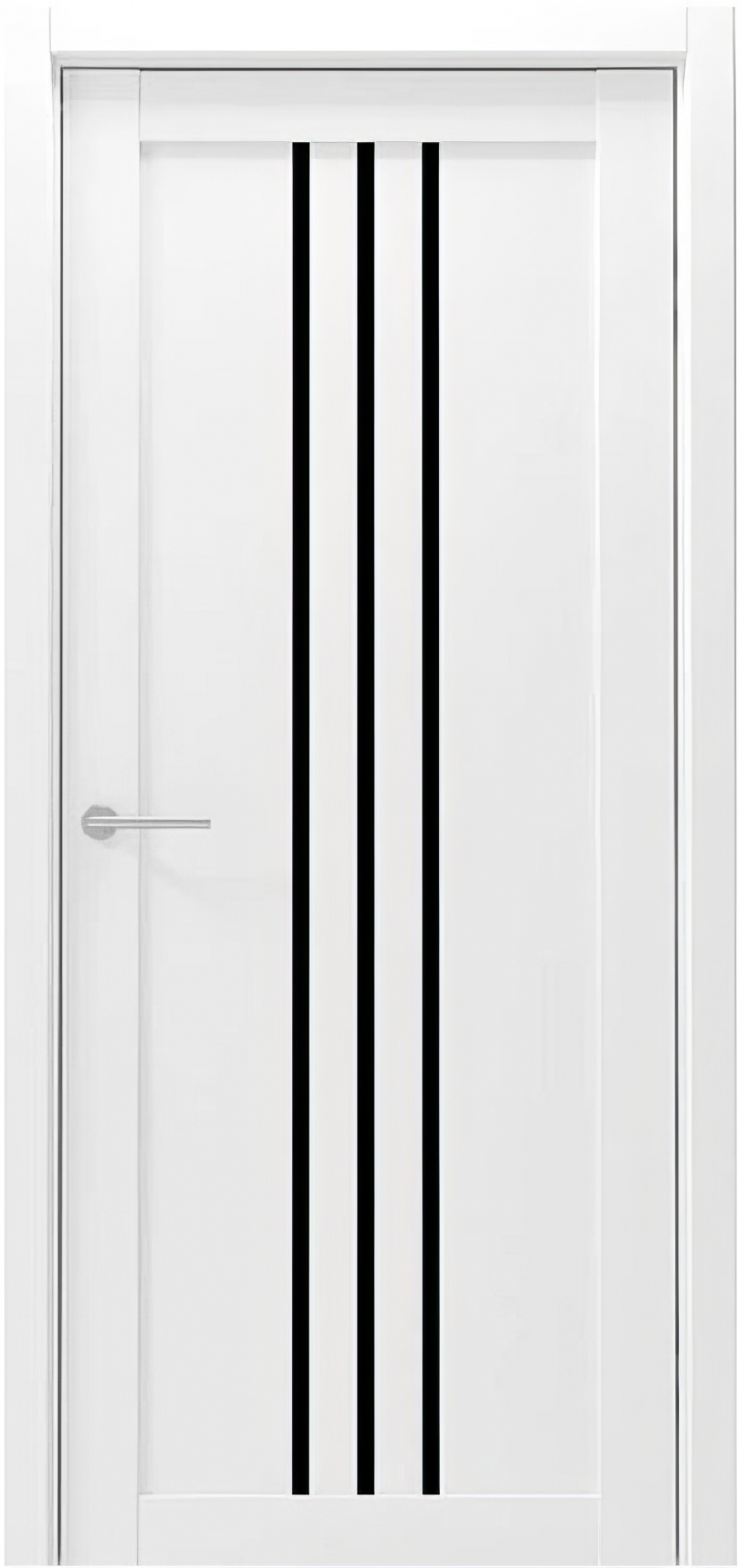 межкомнатные двери  Альберо Франкфурт стекло белый