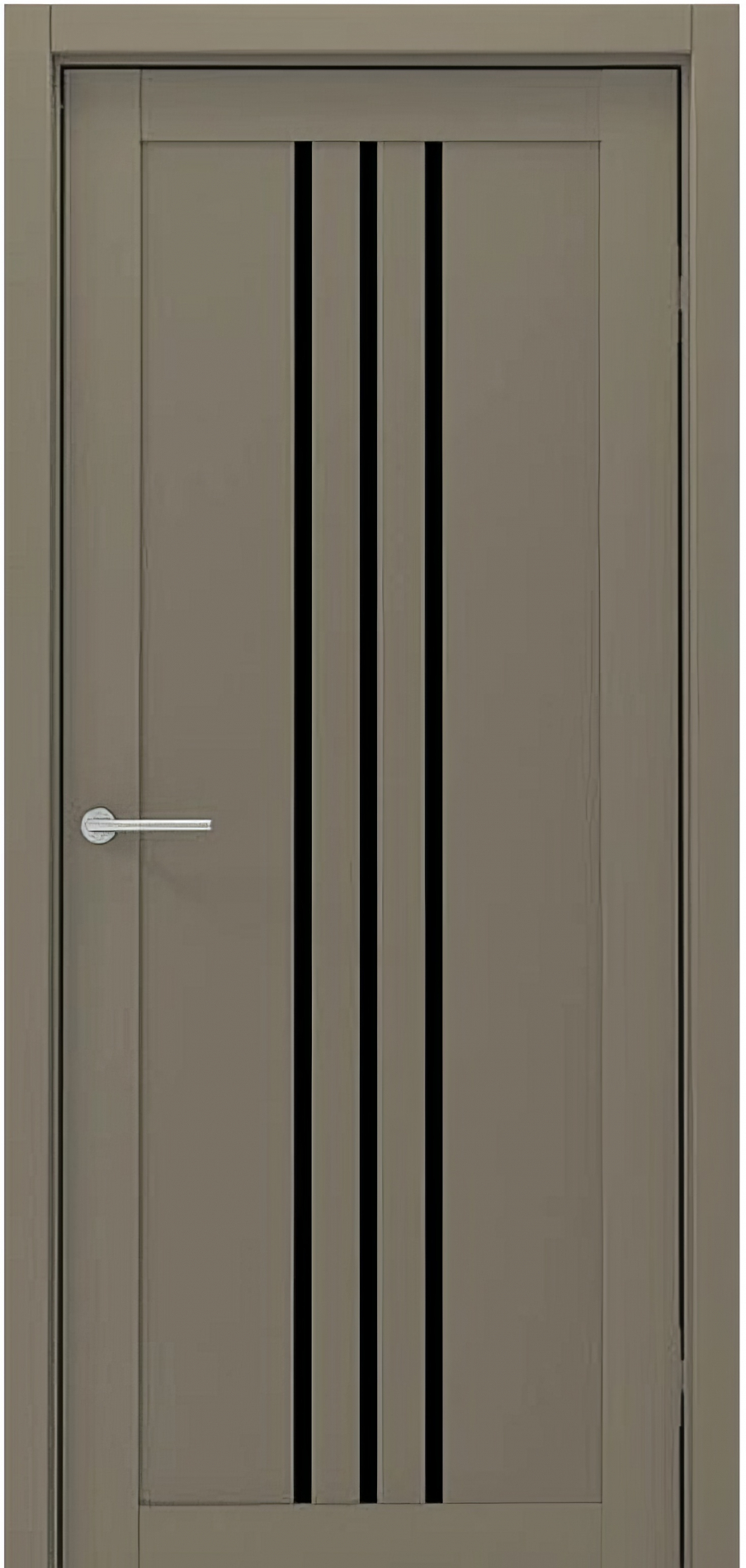 межкомнатные двери  Альберо Франкфурт стекло серый