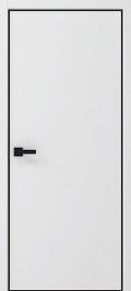 	межкомнатные двери 	Альберо Графика 1 ПГ белый кромка композит