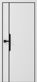 	межкомнатные двери 	Альберо Графика 4 ПГ белая кромка композит